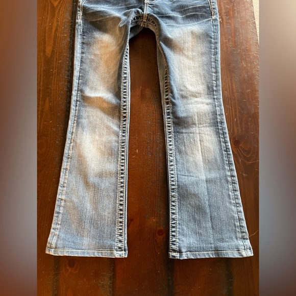 Miss Me mid-rise boot cut jeans size 27 X 27.5 5 junior altered EC~ - Picture 11 of 12